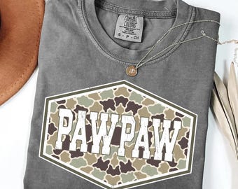 Pawpaw PNG, Camo Pawpaw PNG, Camouflage Pawpaw PNG, Grandpa Camo Shirt Design, Father’s Day Gift Sublimation Png