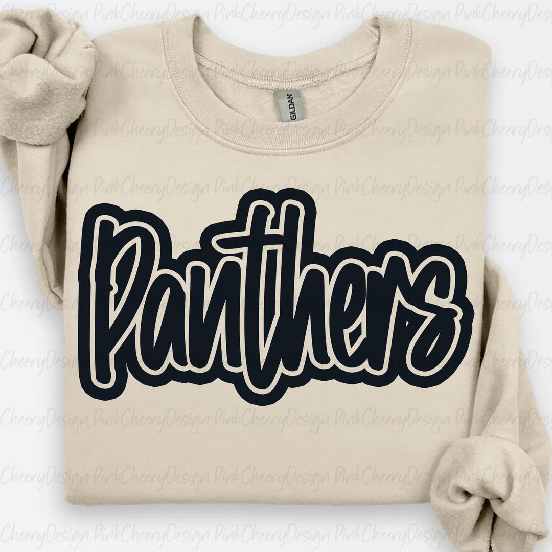 Panthers Mascot PNG, School Spirit Panthers Script Logo, Team Mascot ...