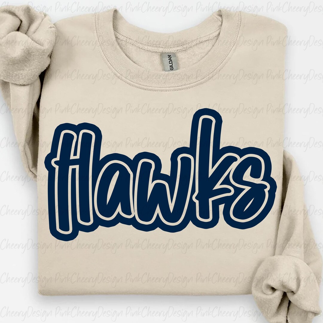 Hawk In Script Hawks Mascot PNG, School Spirit Hawks Script Logo, Team Mascot Design ...