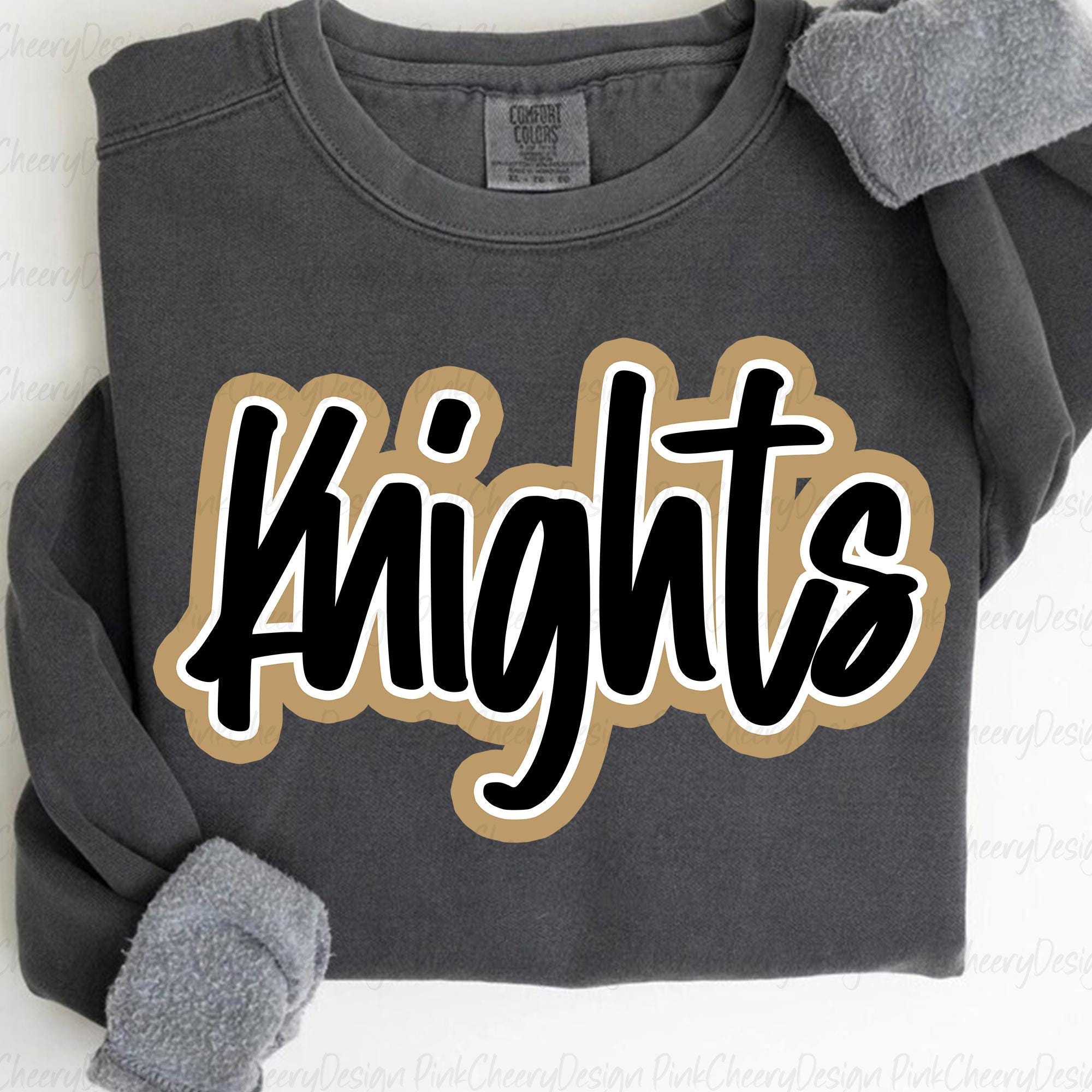 Knights Mascot PNG, School Spirit Knights Script Logo, Team Mascot ...