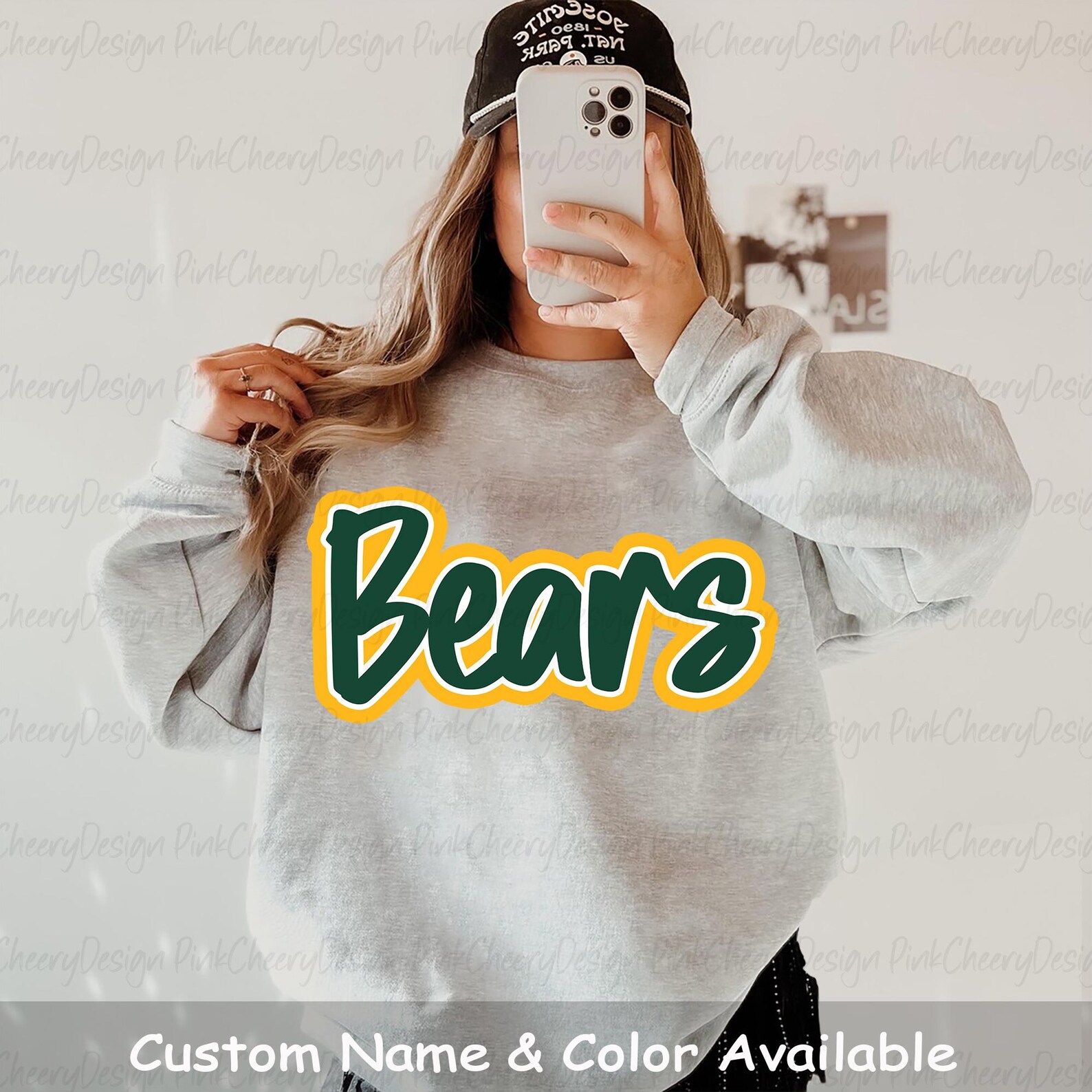 Bears Mascot PNG, School Spirit Bears Script Logo, Team Mascot Design ...