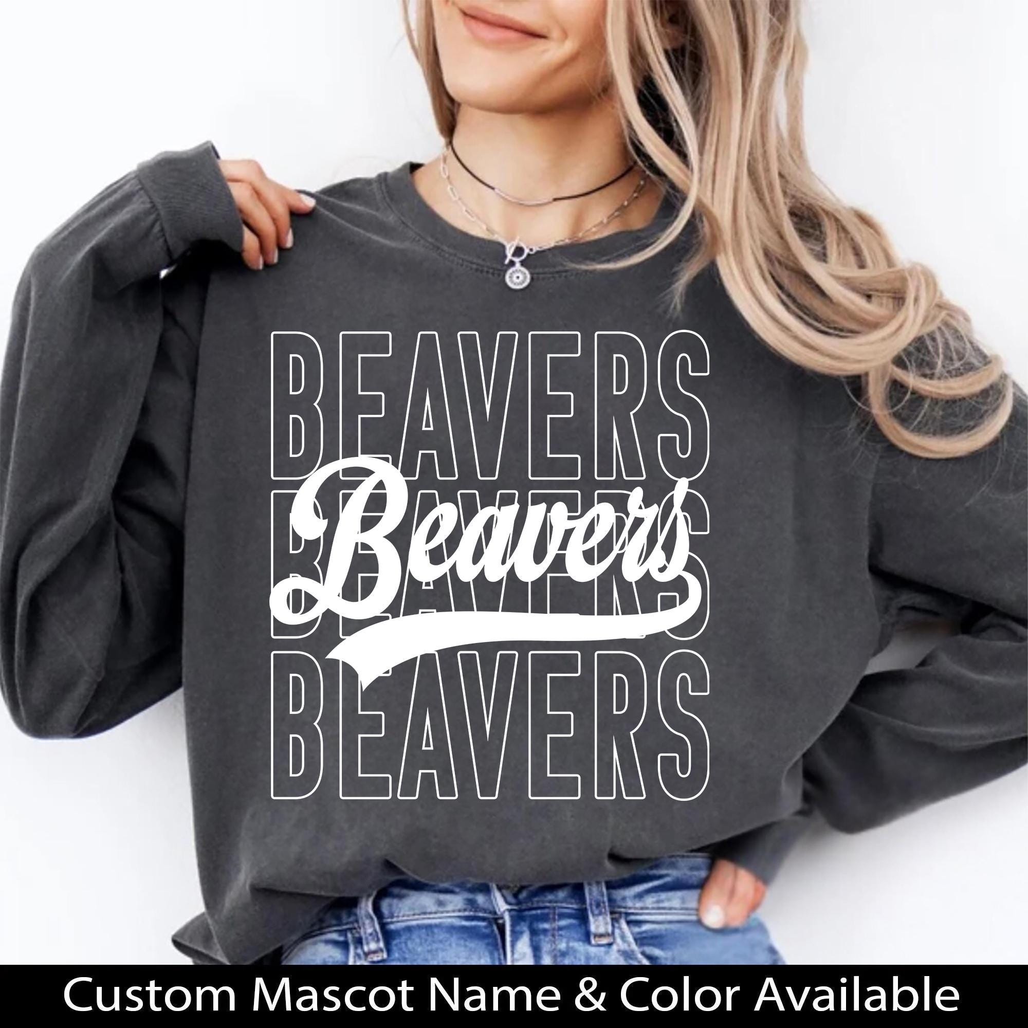 Beavers PNG, Beavers Mascot Script PNG, School Spirit Beavers Shirt ...