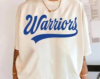 Warriors PNG, Warriors Mascot Script Design, School Spirit Warriors Shirt Design, Game Day Sports Sublimation PNG, Team Pride PNG