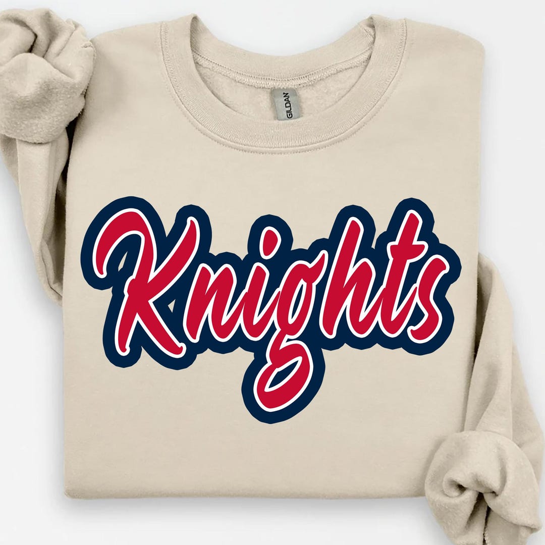 Knights PNG, Knights Mascot Script Logo PNG, School Spirit Game Day ...