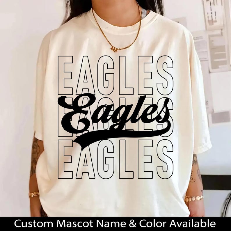 Eagles PNG, Eagles Mascot Script PNG, School Spirit Eagles Shirt Design ...