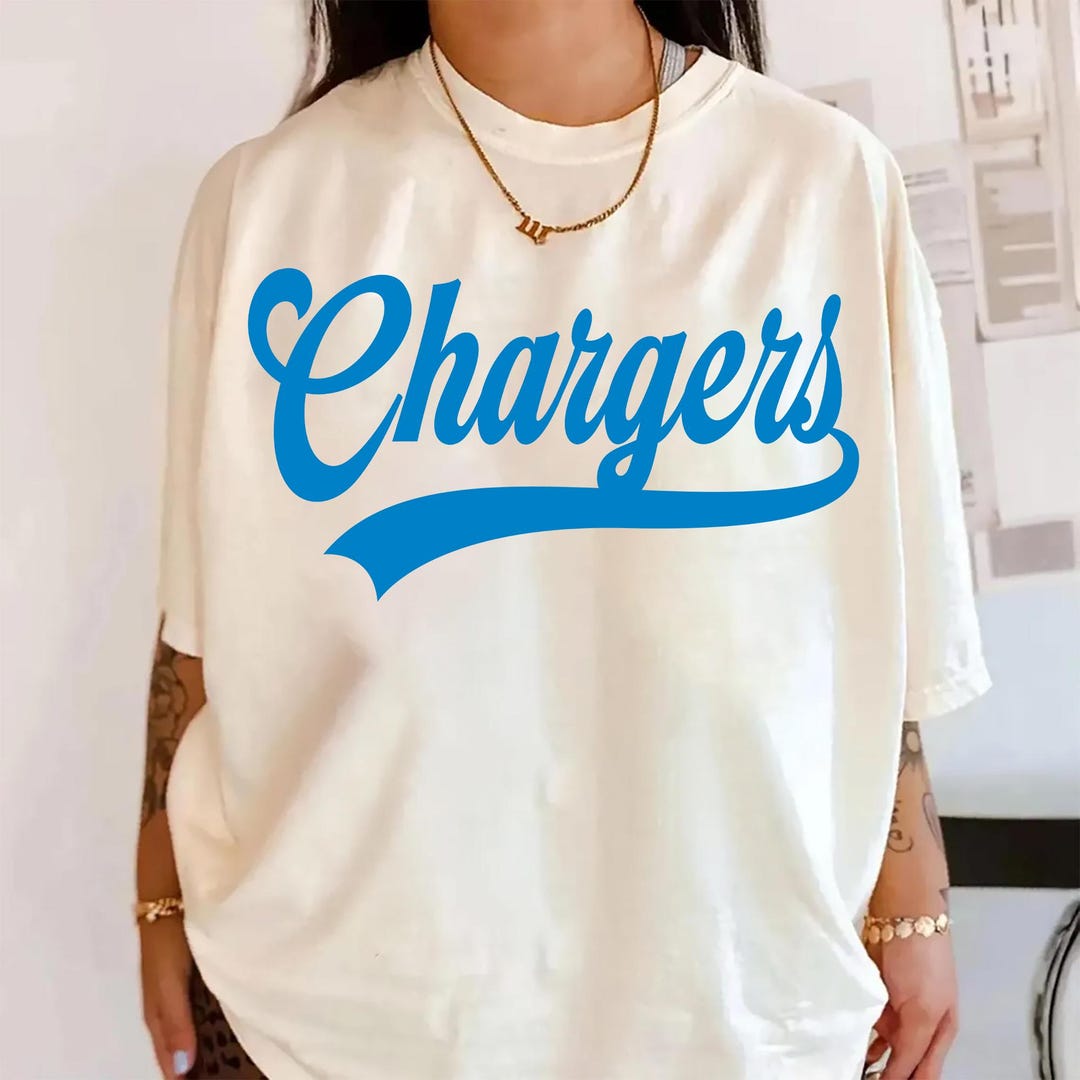 Chargers PNG, Chargers Mascot Script PNG, School Spirit Game Day Shirt ...
