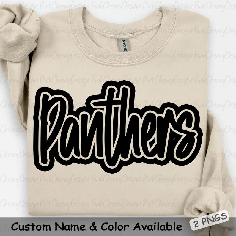 Panthers Mascot PNG, School Spirit Panthers Script Logo, Team Mascot ...