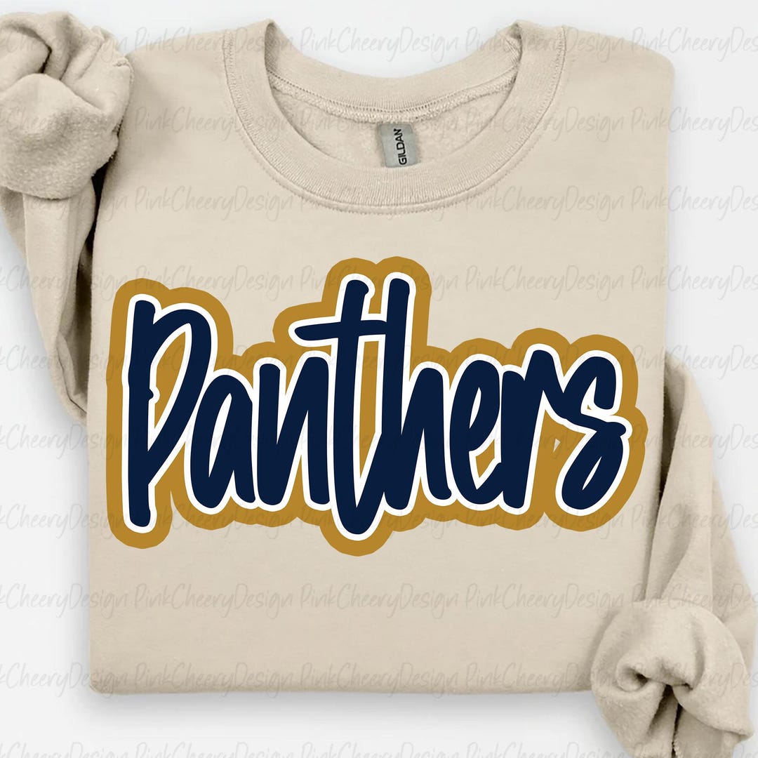 Panthers Mascot PNG, School Spirit Panthers Script Logo, Team Mascot ...