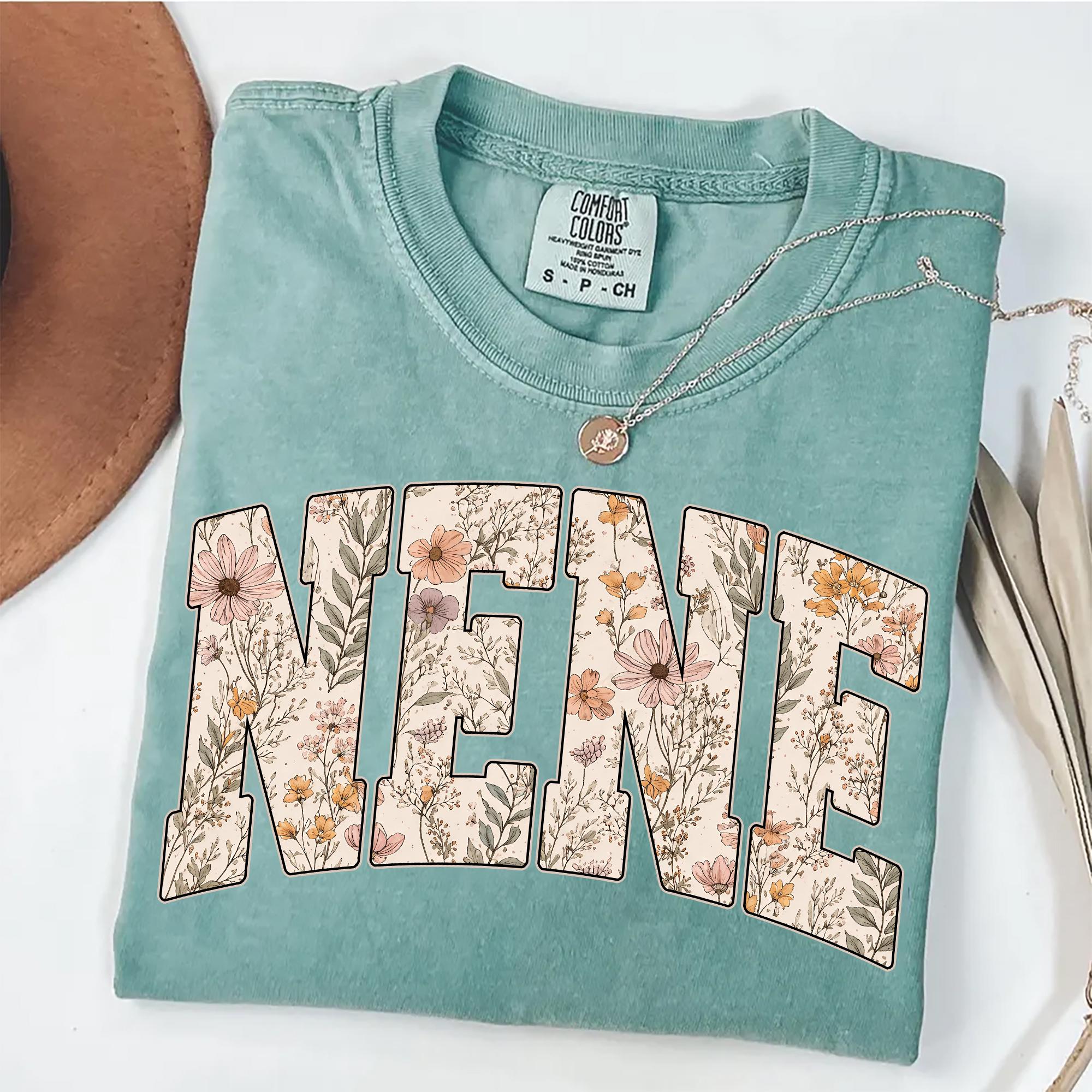 Nene Monogram Nene PNG | Floral Wildflower Nene Design | Mothers Day PNG ...