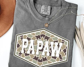Papaw PNG, Camo Papaw PNG, Camouflage Papaw PNG, Grandpa Camo Shirt Design, Father’s Day Gift Sublimation Png