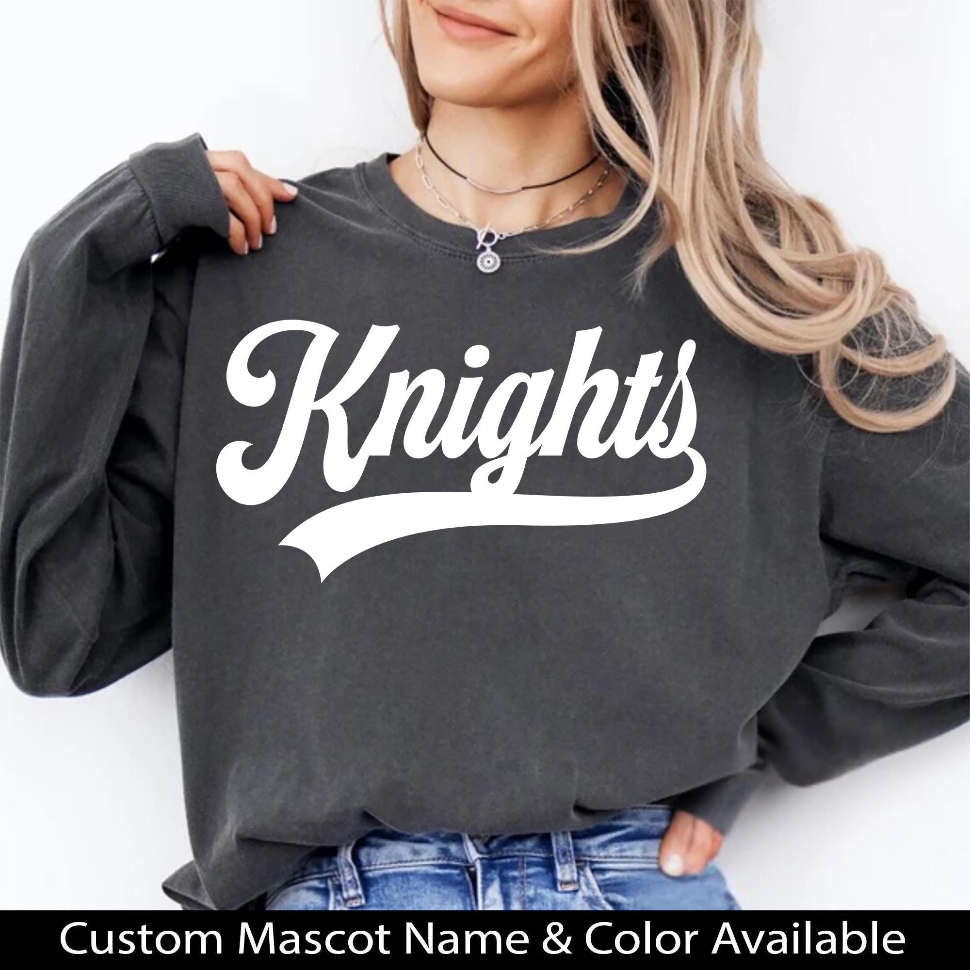 Knights PNG, Knights Mascot Script Design, School Spirit Knights Shirt ...