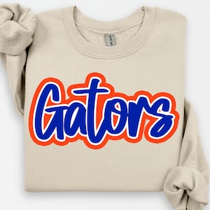 Gators Mascot PNG, Team Gators PNG, School Spirit Script Design, Game Day Gators Shirt PNG, Mascot Sublimation Digital Download