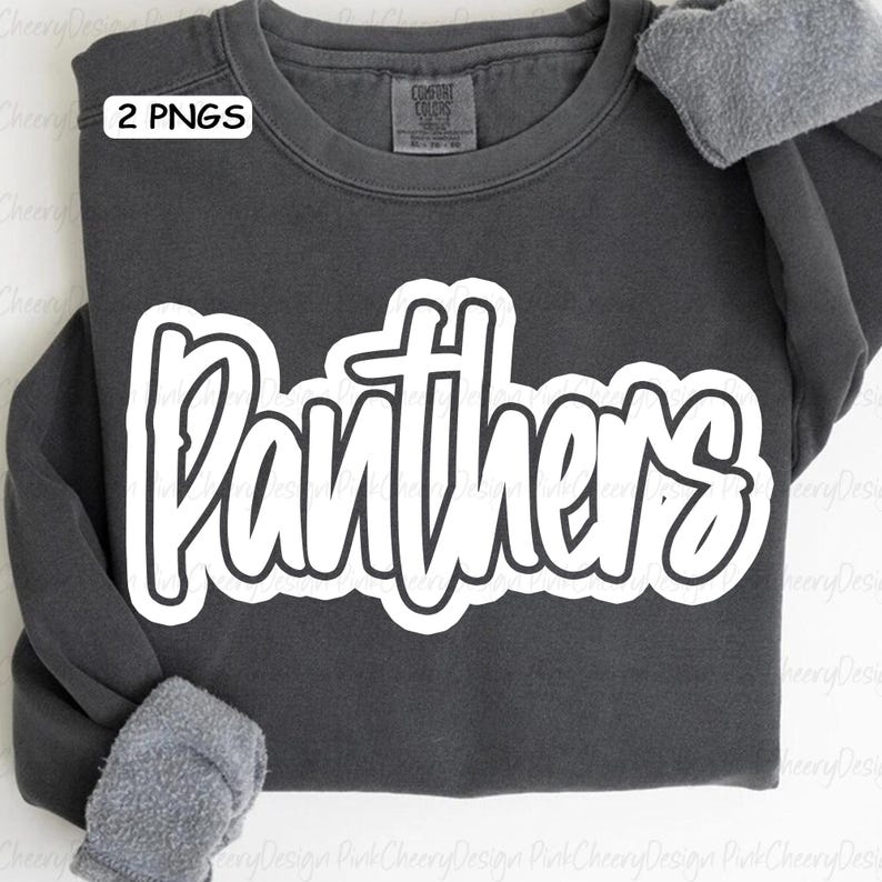 Panthers Mascot PNG, School Spirit Panthers Script Logo, Team Mascot ...