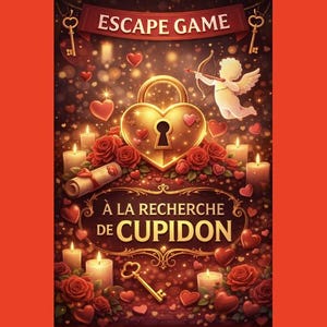 Escape Game Saint-Valentin à imprimer – À la recherche de Cupidon | Jeu romantique et d'énigmes pour couples, amis ou élèves.