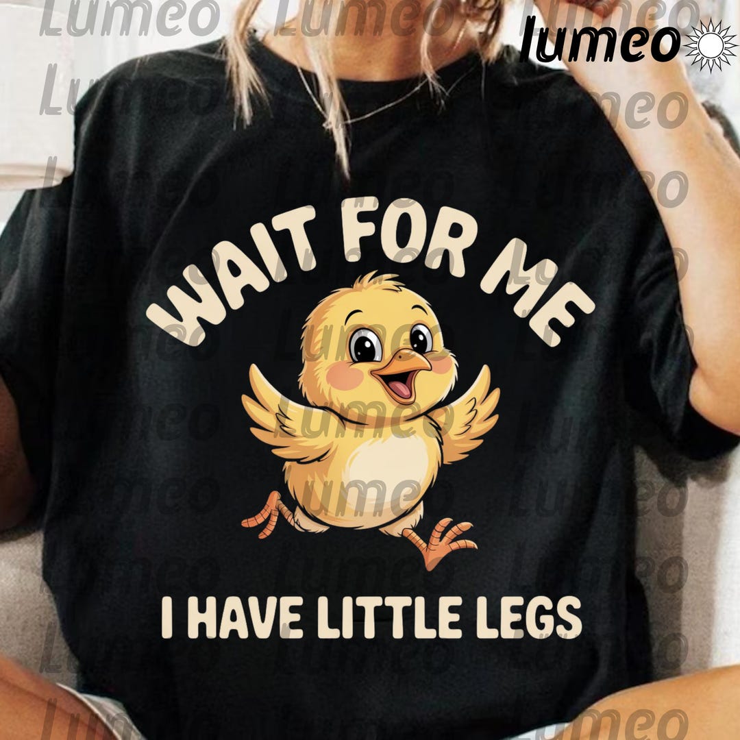 Wait Duck Wait for Me I Have Little Legs PNG: Funny Duck Clipart Cute Animal ...