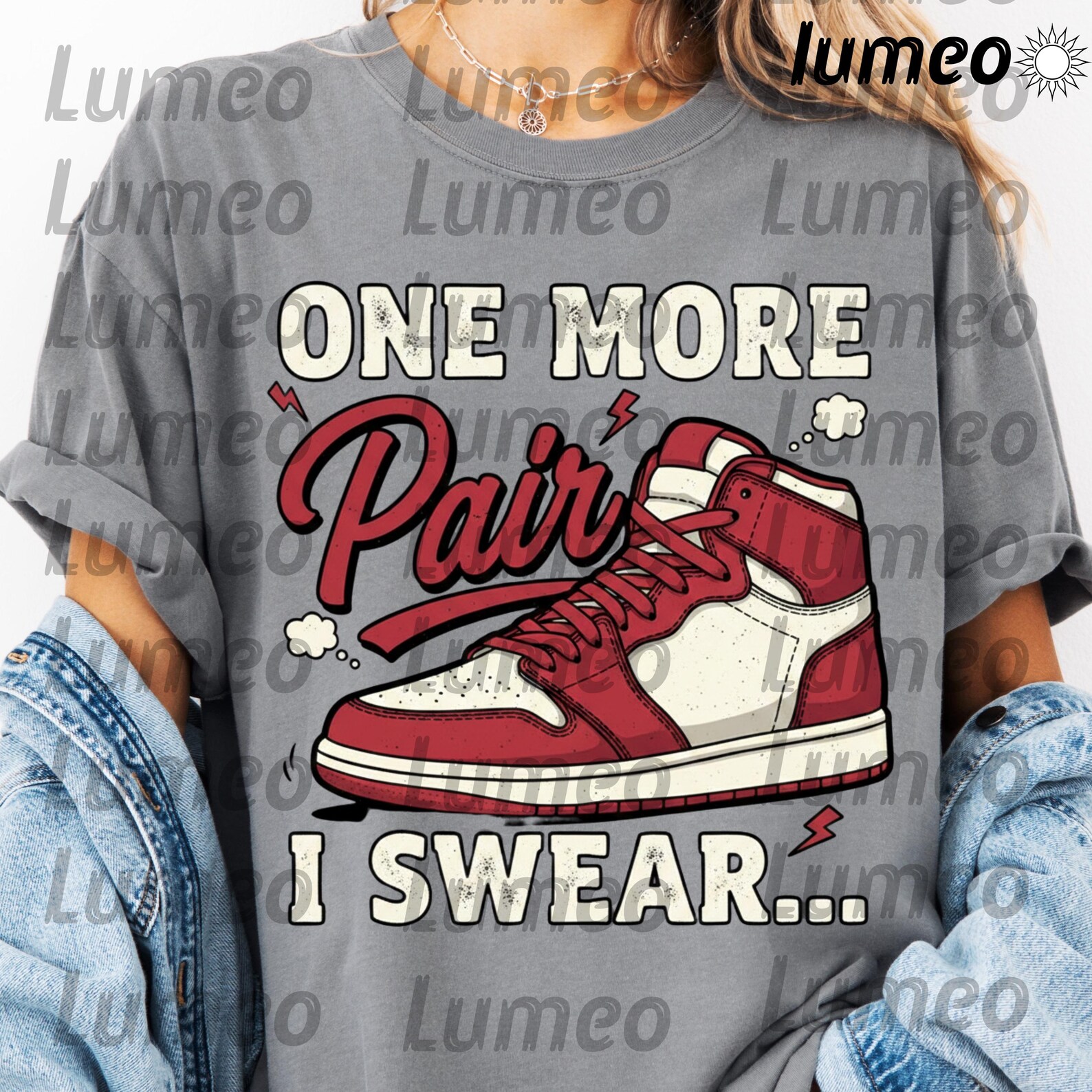 Sneakerhead Graphic T-Shirt - "Just One More Pair" Funny Sneaker Lover Tee