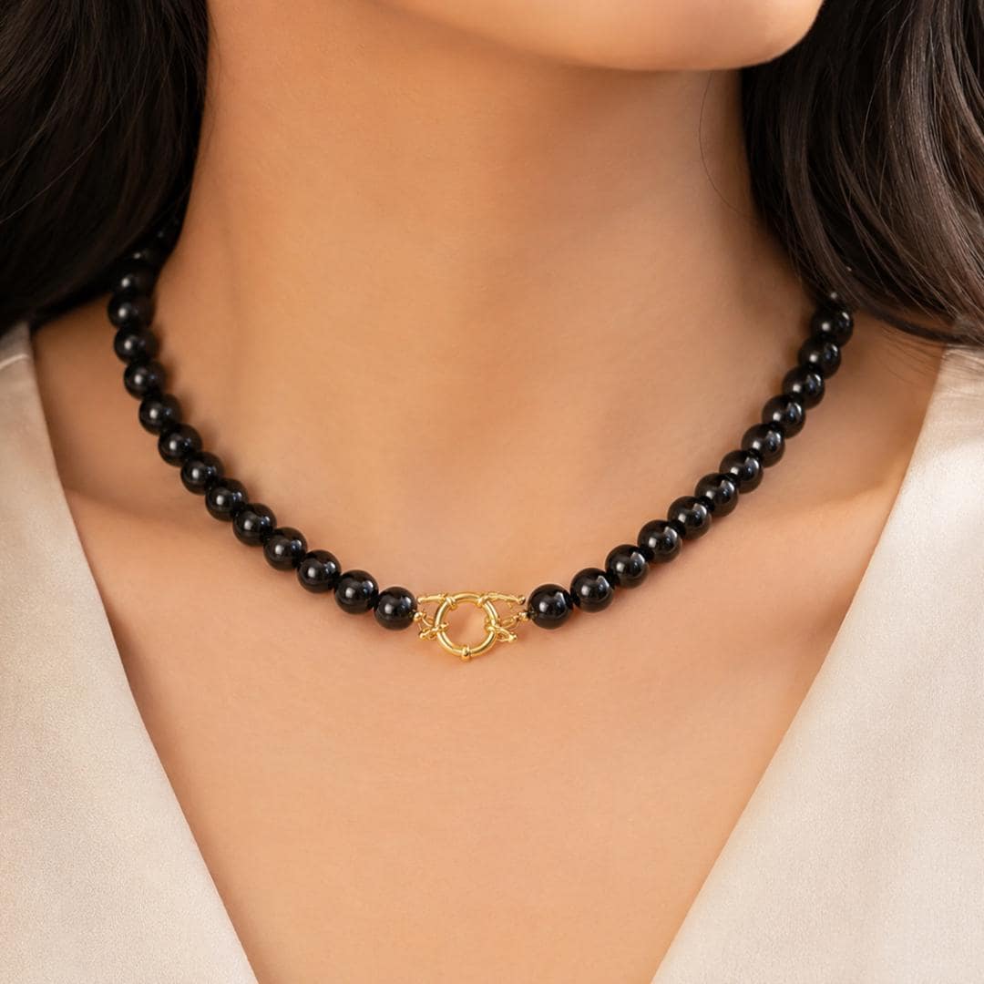 黒ビーズネックレス - Etsy 日本