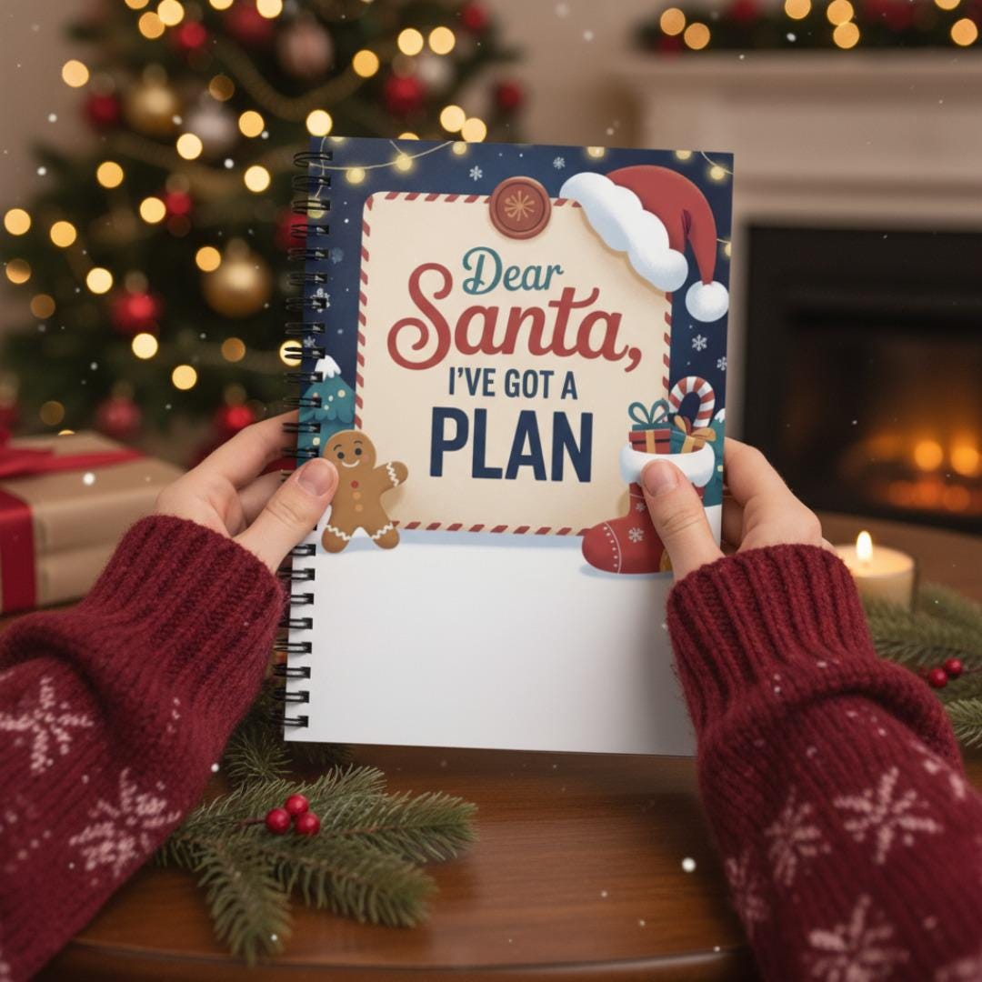 Dear Santa Notebook: Christmas Planning, Holiday Lists - Etsy