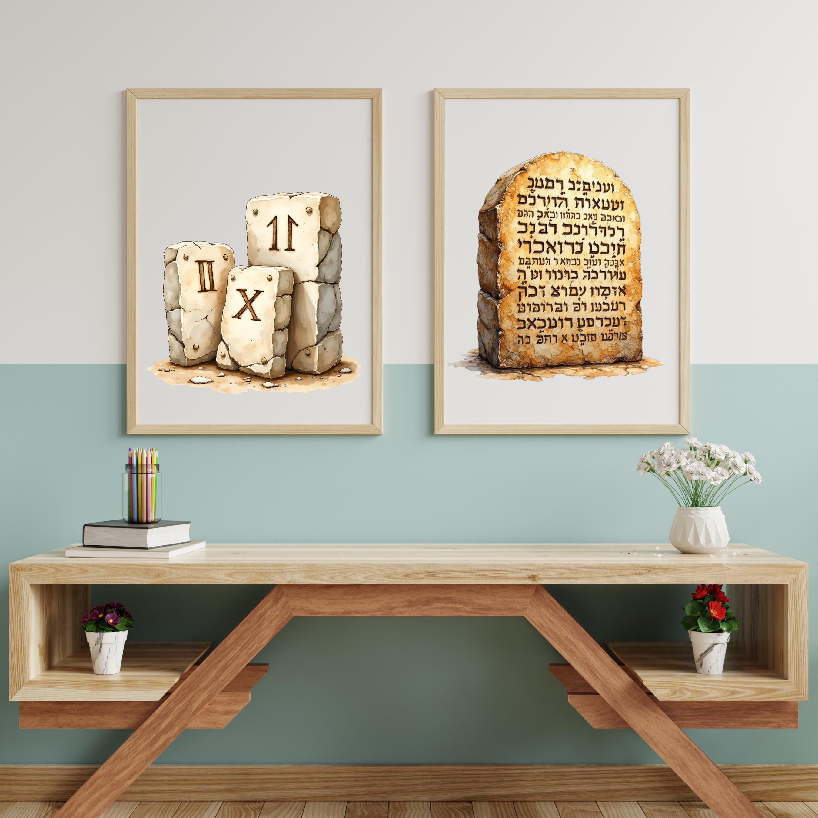 10 Commandments Clipart, Bible Story Graphics, Digital Download for ...