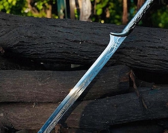 Handcrafted Thranduil Long Sword - Medieval Steel Replica, Perfect Viking Gift for Him, Unique Collectible Sword, Best Gift for him