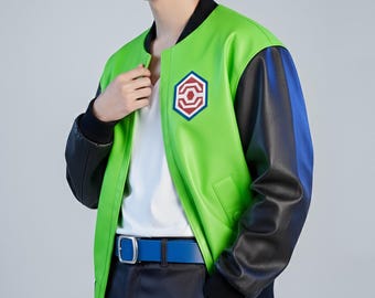 Pokemon Legends Za Paxton Inspired Jacket, PM Harmony Cosplay Bomber Jacket, Unisex Gaming Costume