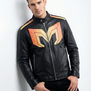 Dispatch Mecha Man Costume Inspired Jacket, Robert Robertson Cosplay Leather Jacket