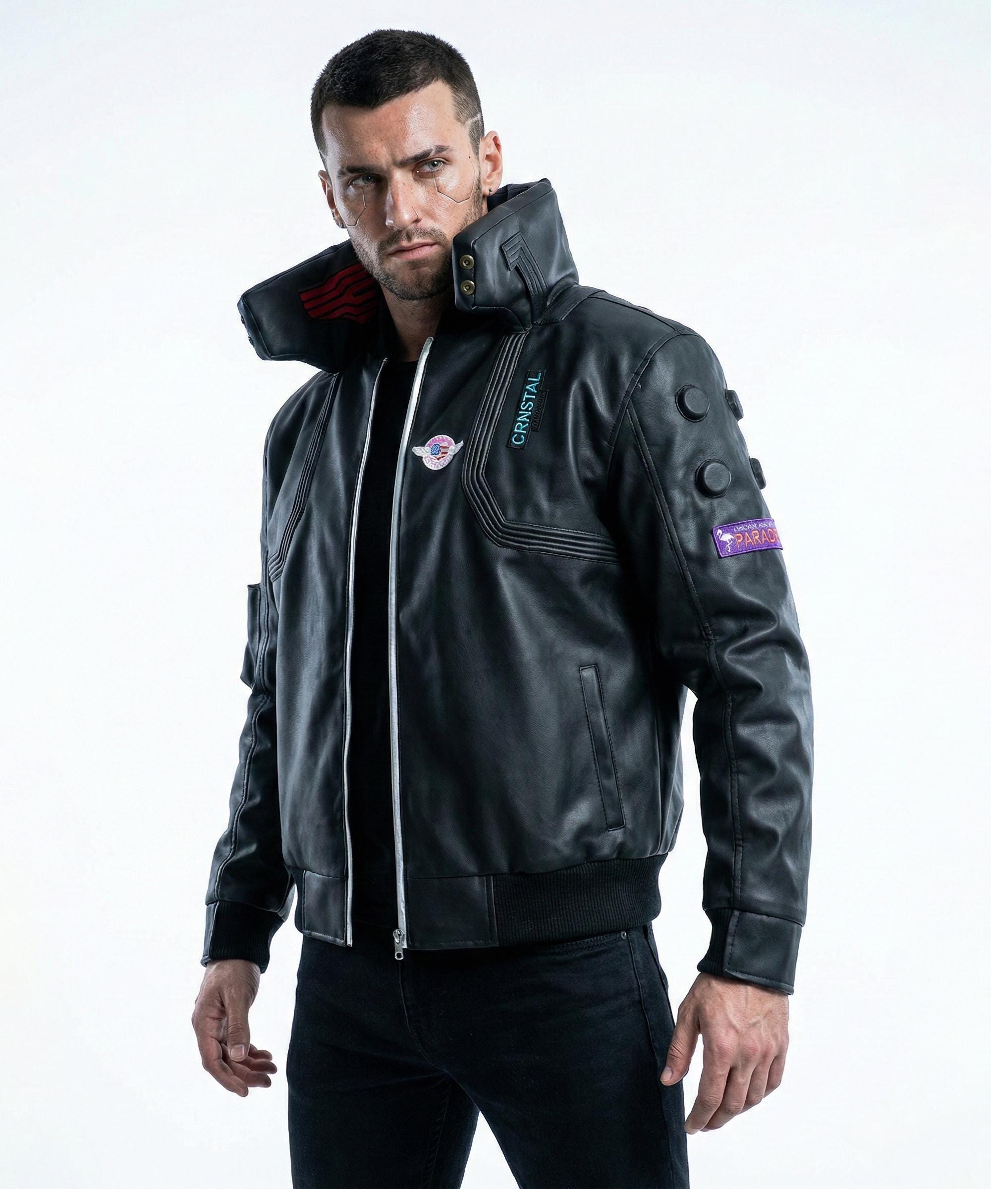 Cyberpunk V Inspired Cosplay Jacket, Samurai Gaming Jacket, Men's Cyberpunk V Inspired Cosplay Jacket, Samurai Gaming Jacket, Men's
