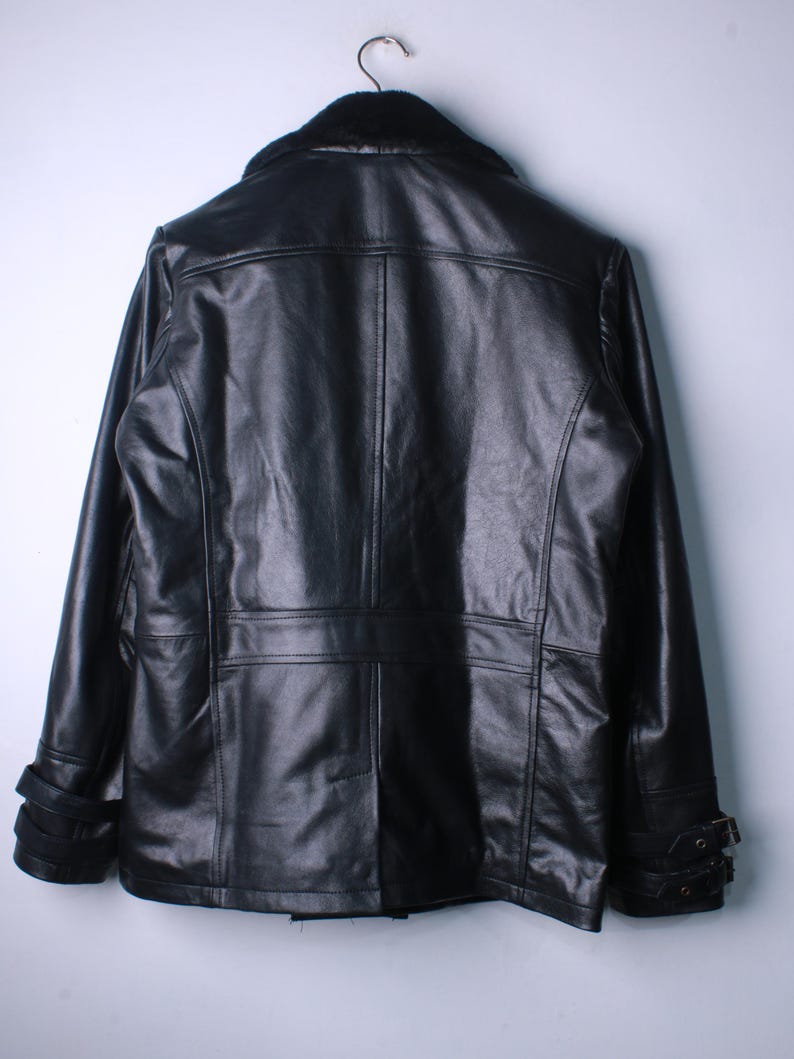 Leon S Kennedy RE9 Requiem Jacket, Resident Evil Leon Cosplay Jacket, Leon Black Leather Jacket image 4