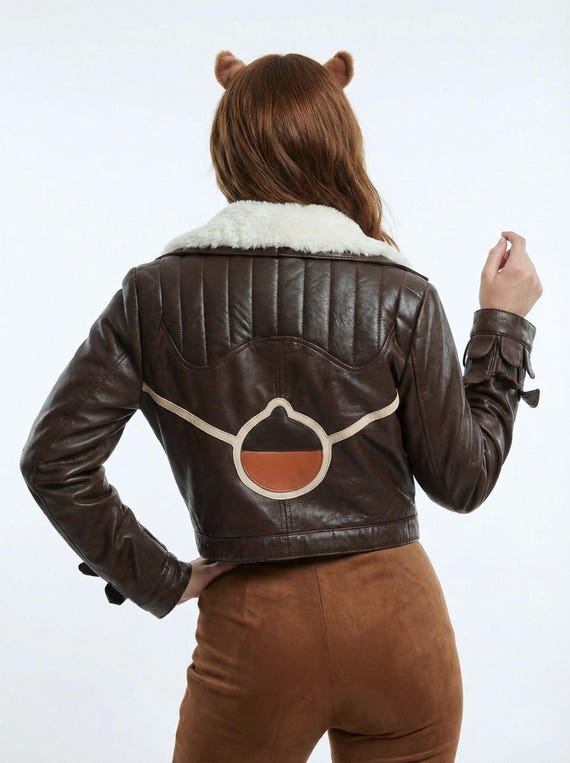 Squirrel Girl Inspired Cropped Leather Jacket, Marvel Rivals