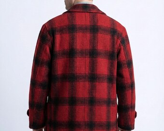 Ed Gein Monster Inspired Jacket, Charlie Hunnam Plaid Wool Coat