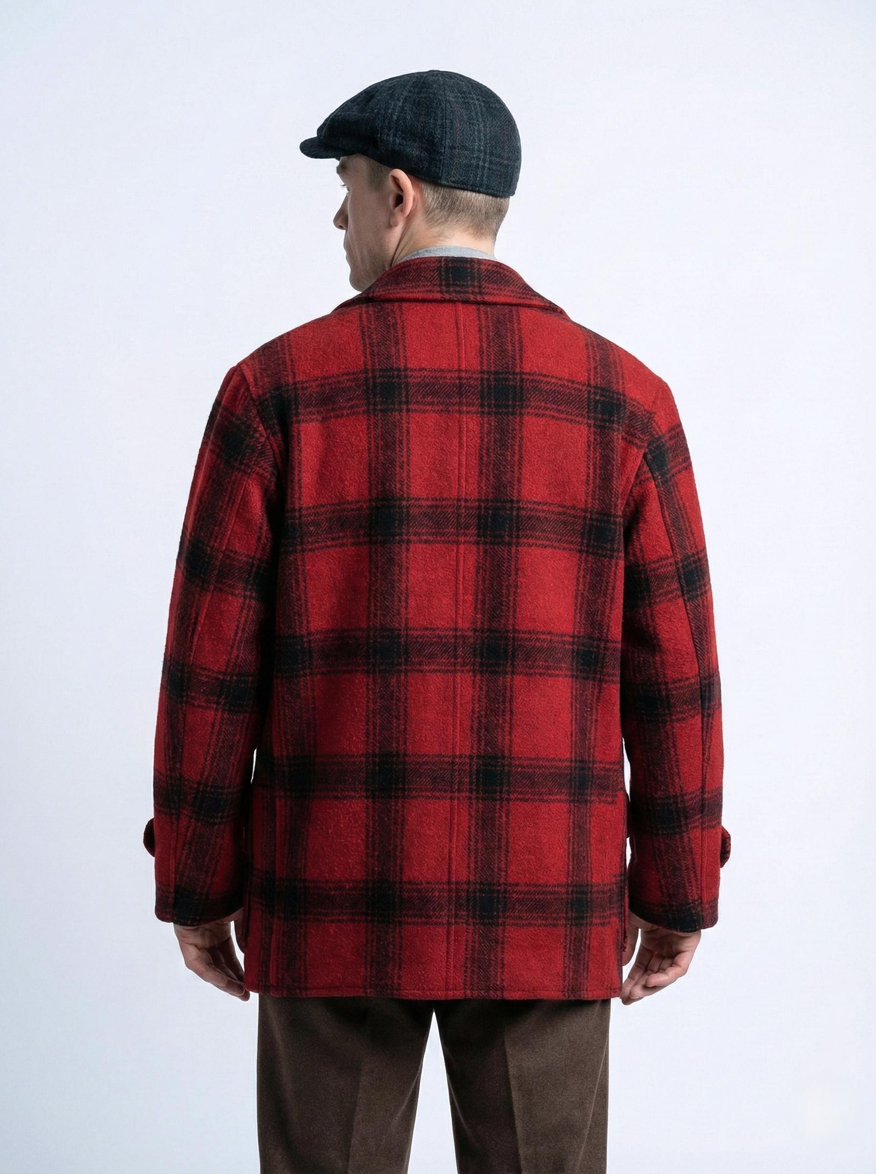Ed Gein Monster Inspired Jacket, Charlie Hunnam Plaid Wool Coat