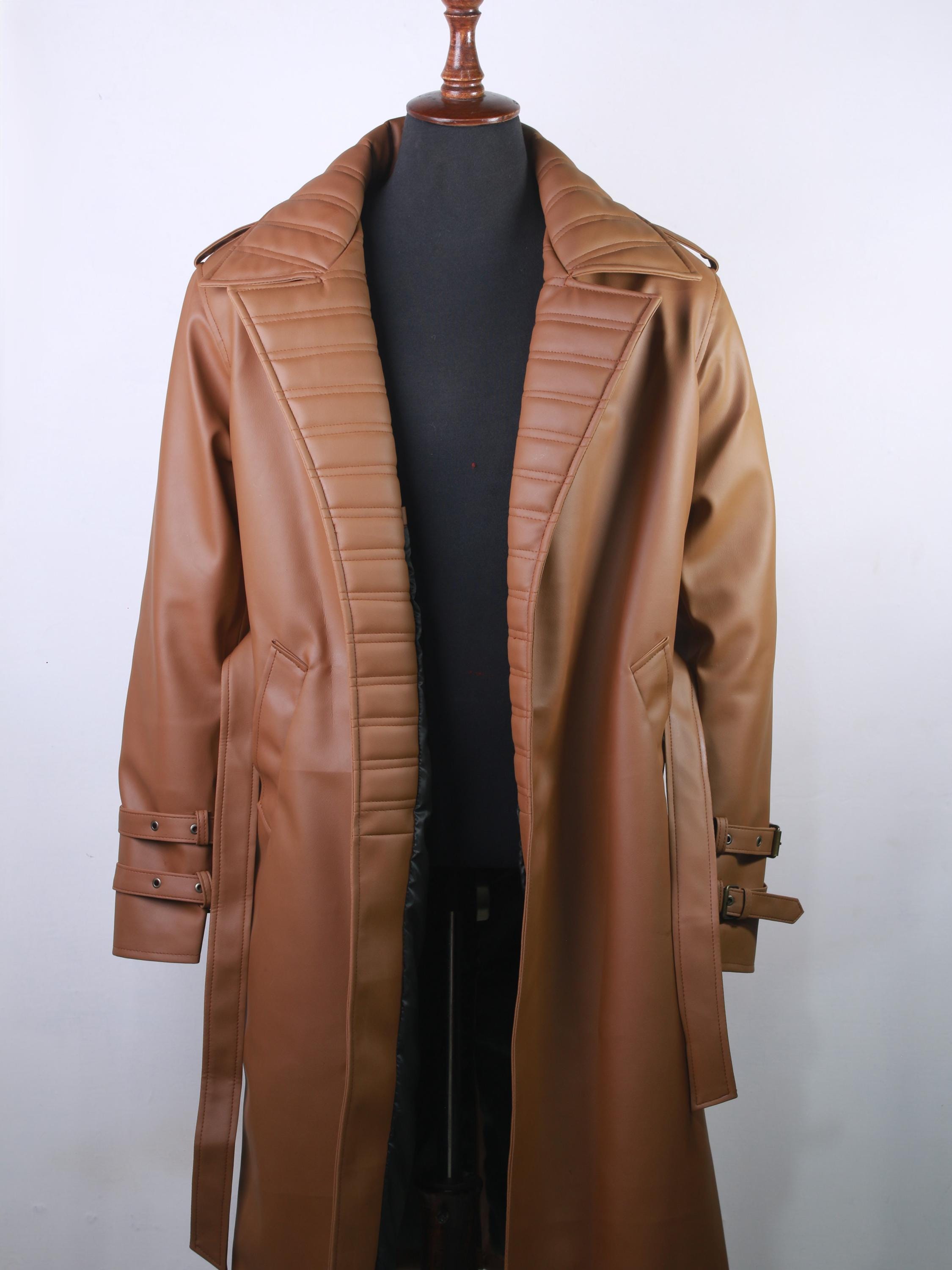 【牛革　Ｌサイズ】モルガンオム　レザートレンチコート　ベルト付き　ブラウン il_fullxfull.7235890146_85ho.jpg