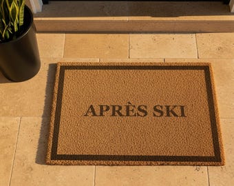 Après Ski Doormat - Luxury Chalet Decor - Home Decor - Minimalist Outdoor Rug - Mountain House Gift - Chic Ski Lodge Entrance Mat - Doormat