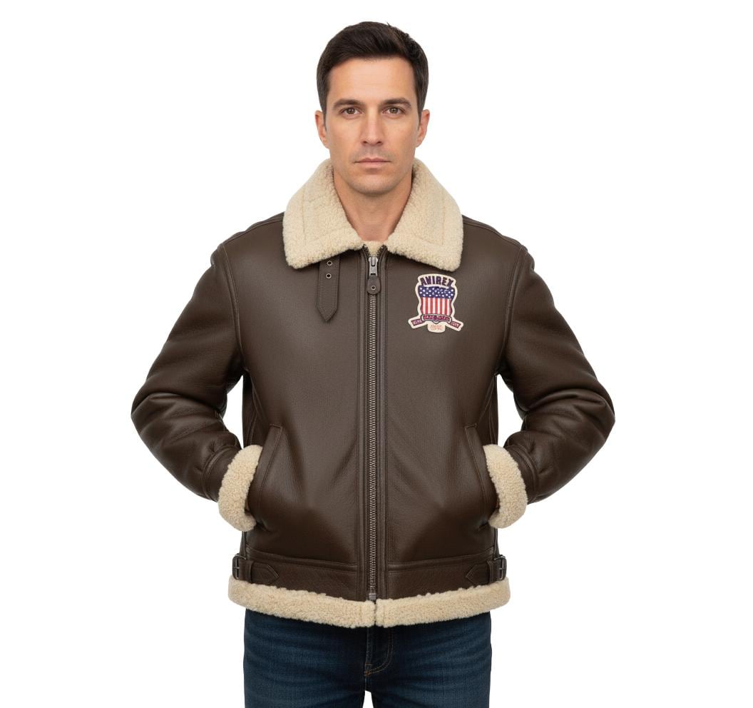 アビレックス RAF B3 メンズ シープスキンレザージャケット