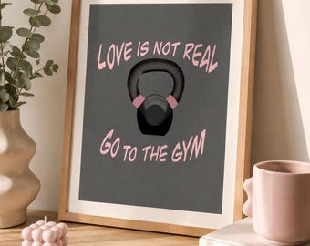 Gym Poster - Kettlebell Print (Digital Download)