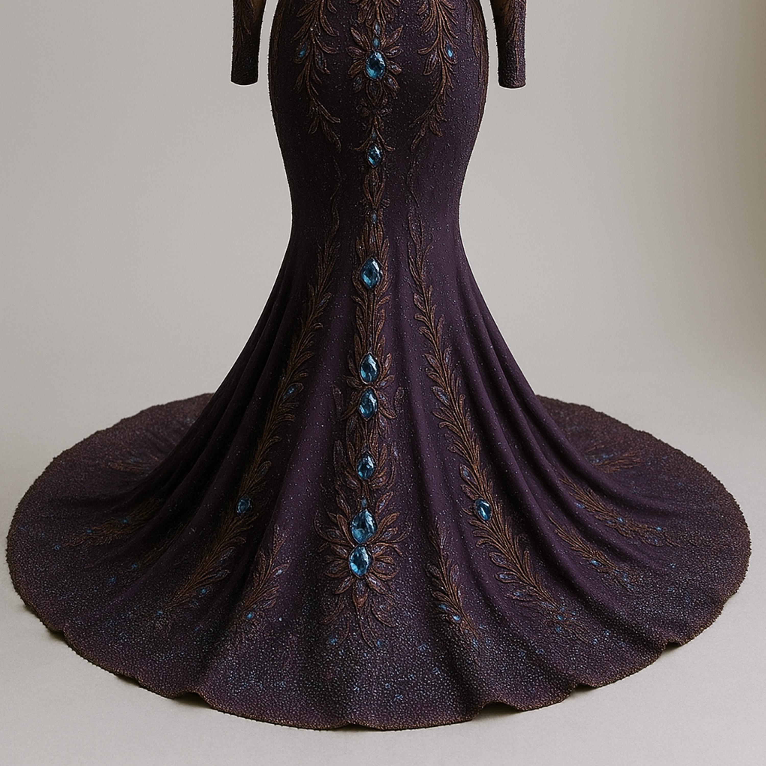 strapless open back dress Off Shoulder Mermaid Beaded Purple/Yellow/Black Long Prom Dress, Merma   abcprom