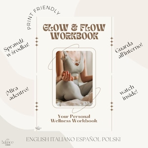 Glow & Flow, seu livro de exercícios de bem-estar pessoal