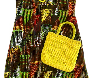 Vintage 1960s MOD dress with multi coloured dots. Size S-M.