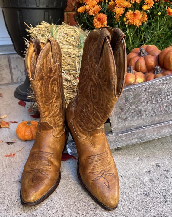 Vintage 90s BOULET Western Boots. Women size 9.5/Men size 8.