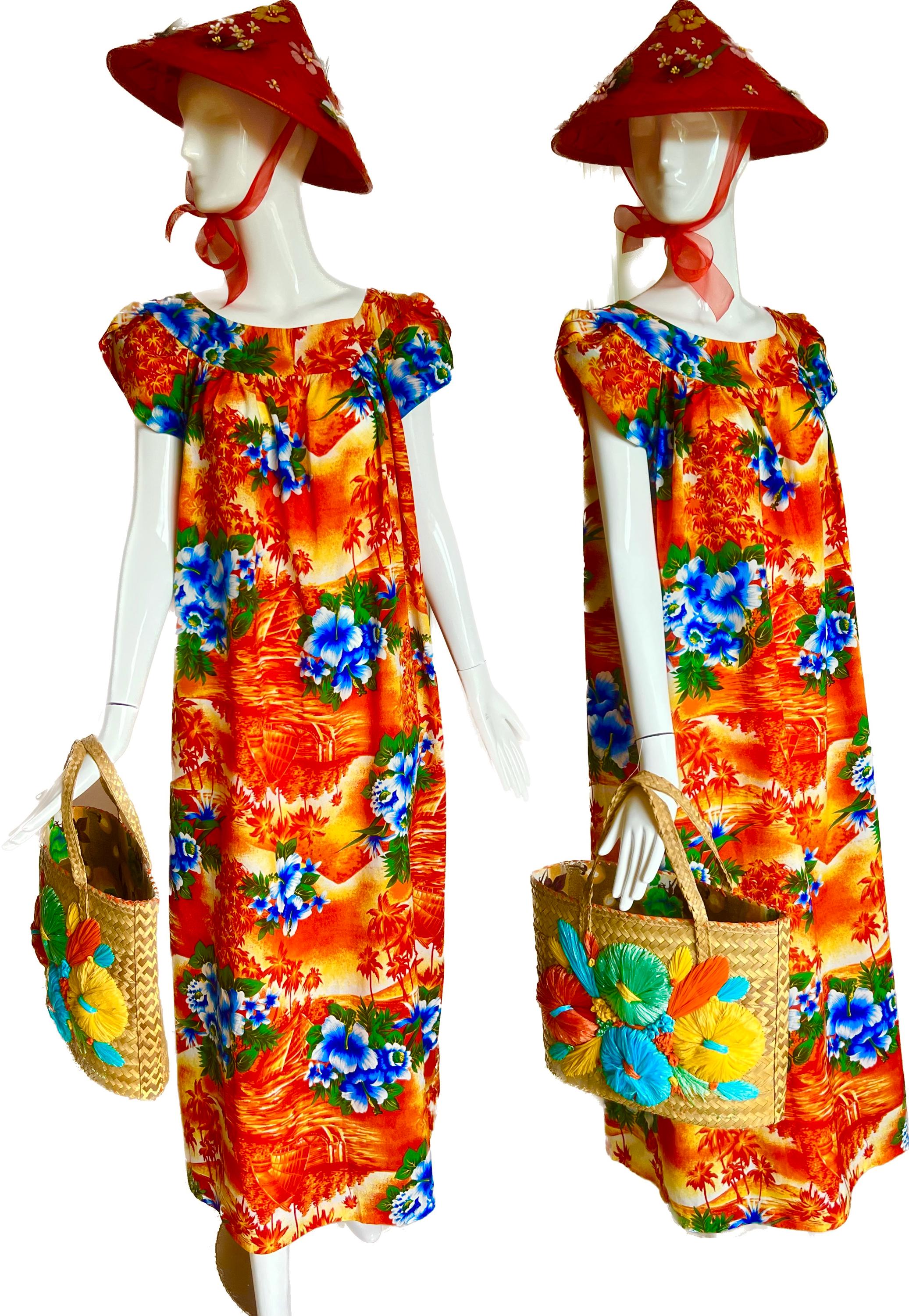 1960s Hawaiian Dress - Etsy