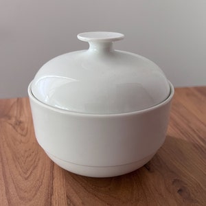 Vintage ROSENTHAL Studio Line Ambrogio Pozzi 11270 High End Duo White Sugar Bowl