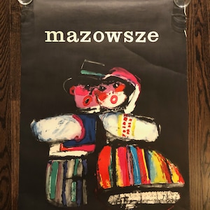 CYRK MAZOWSZE Conjunto Estatal Polaco de Folk y Danza 1976 Póster de Arte Pop Waldemar Swierzy