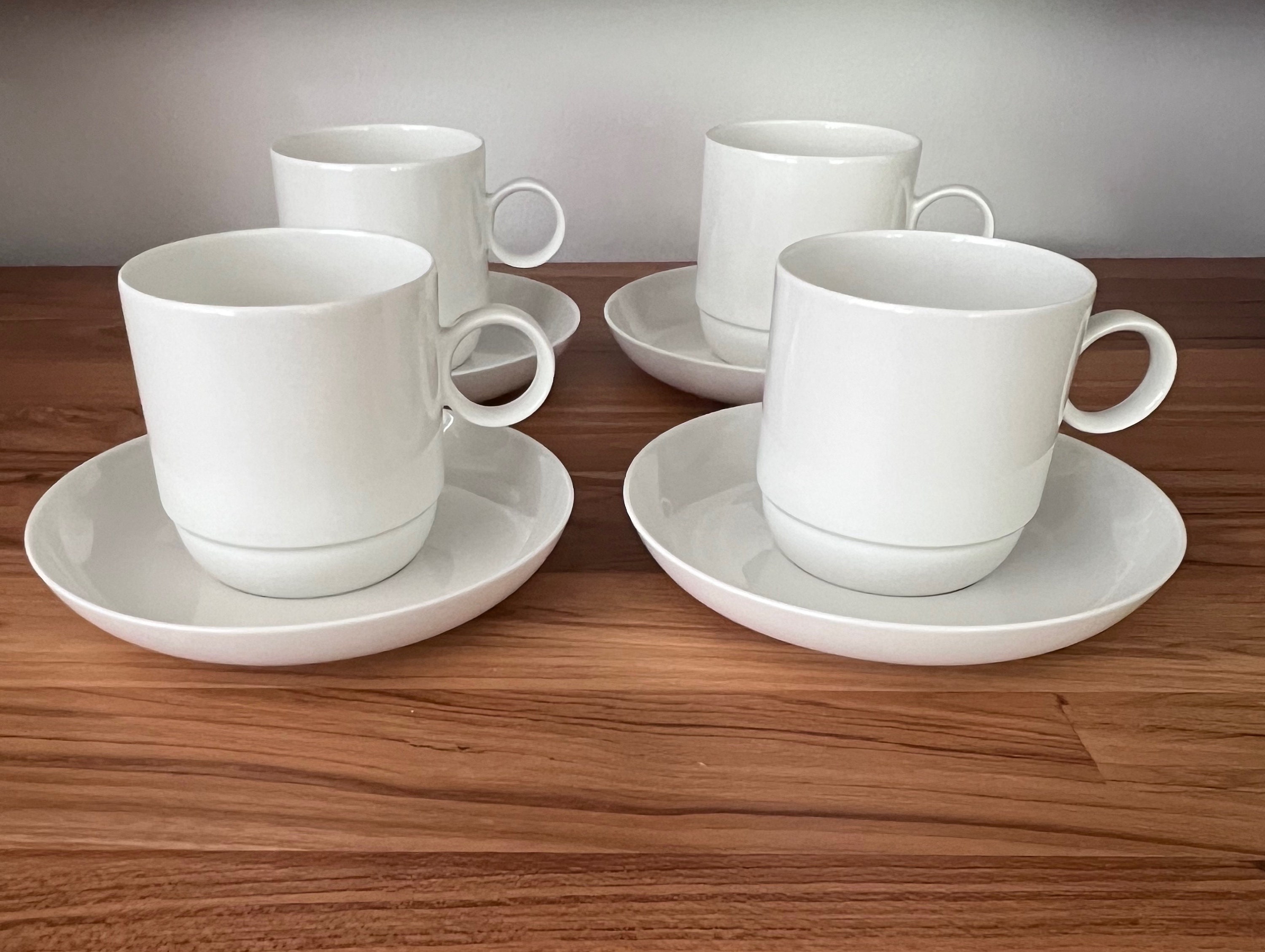 食器 ***Rosenthal studio-line** Rosenthal Studio Line White Porcelain Cup and Saucer - Ambrogio