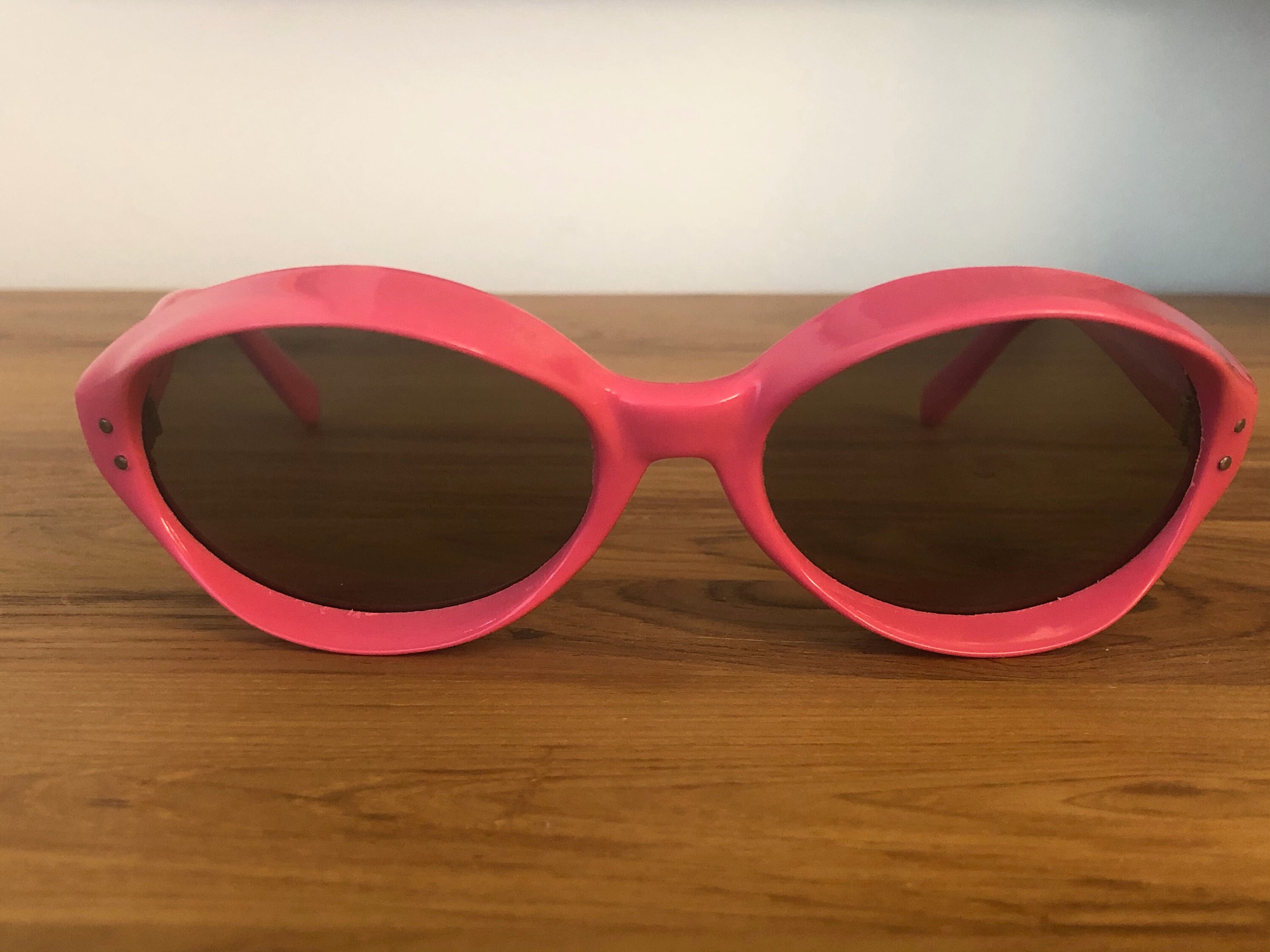 Vintage Hot Pink Sunglasses NOS FRANCE Sunglasses Cartier Saint Honore - S Pink Gradient Sun Lenses main image 4