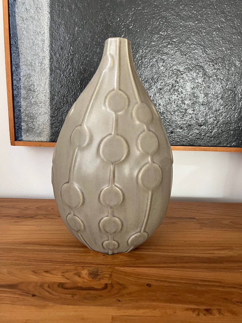 Vintage JONATHAN ADLER Pot A Porter Tall Ceramic Vase Etsy