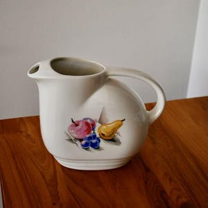 Art Deco Ceramic KNOWLES UTILITY WARE Still Life Design Pitcher