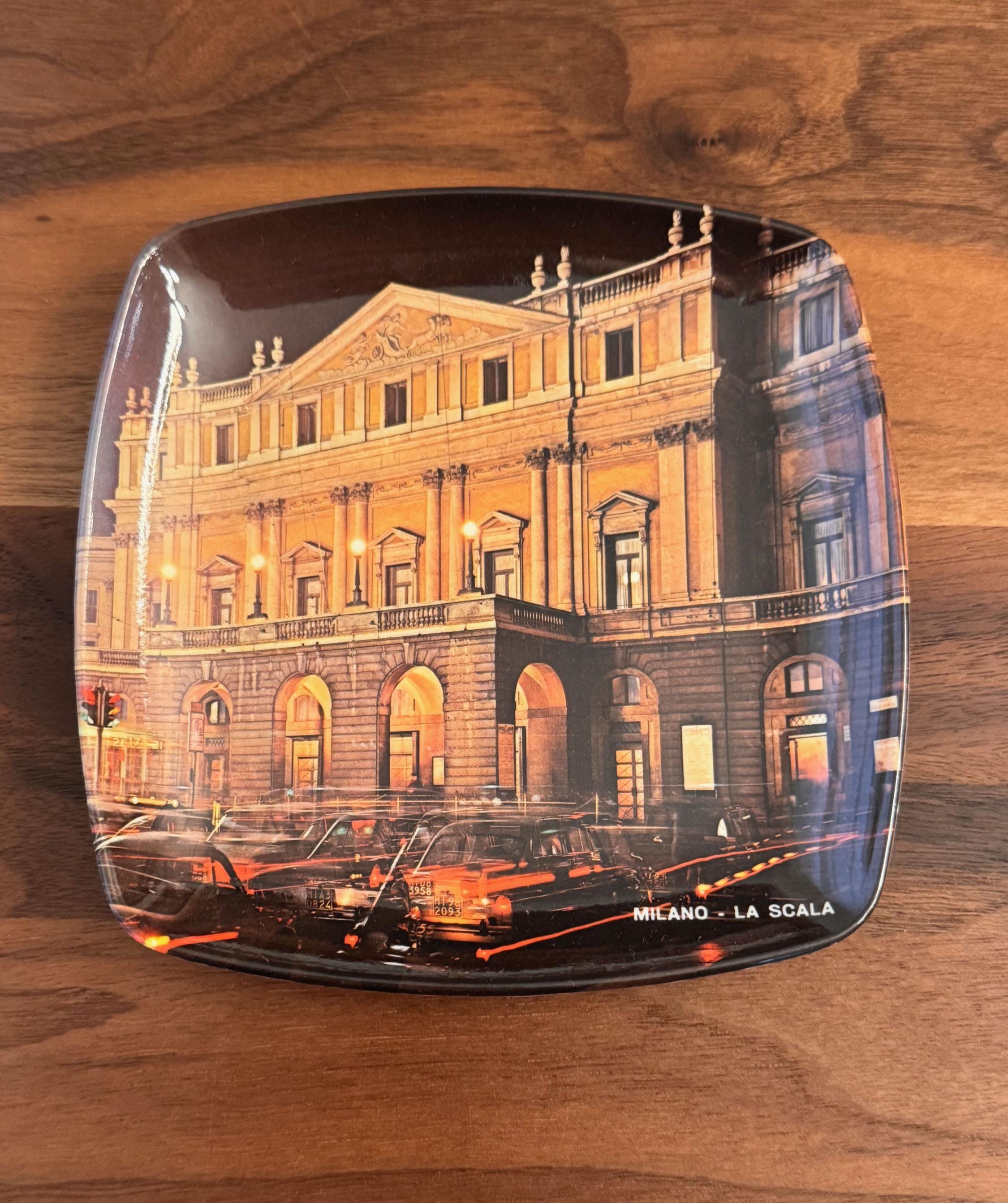 Opera Trinkets Vintage Teatro Alla Scala Opera House Milan Italy Melamine Decorative ...