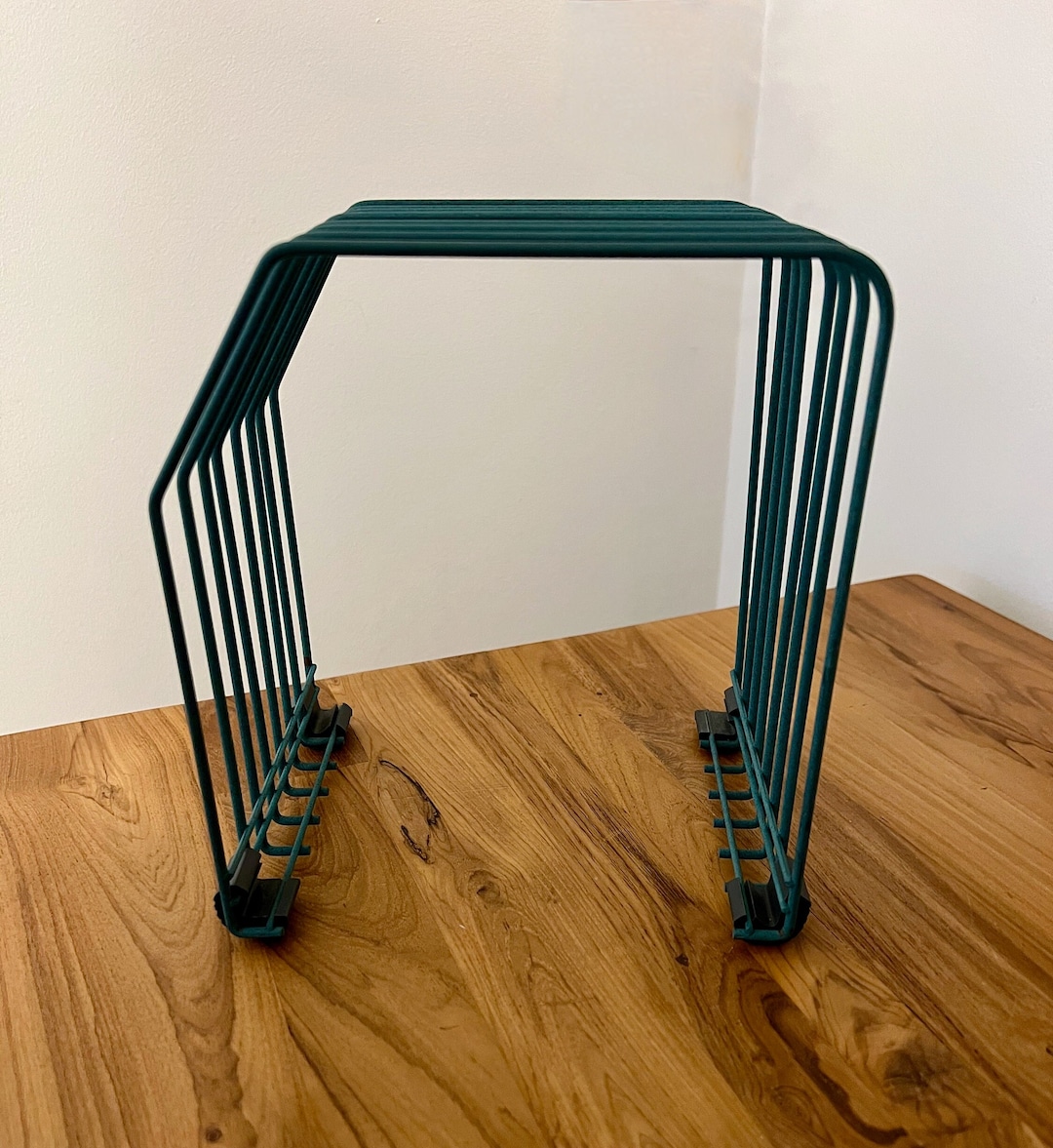 Vintage Teal Metal Wire Record Rack Desk File Storage 1970s/80s - Etsy