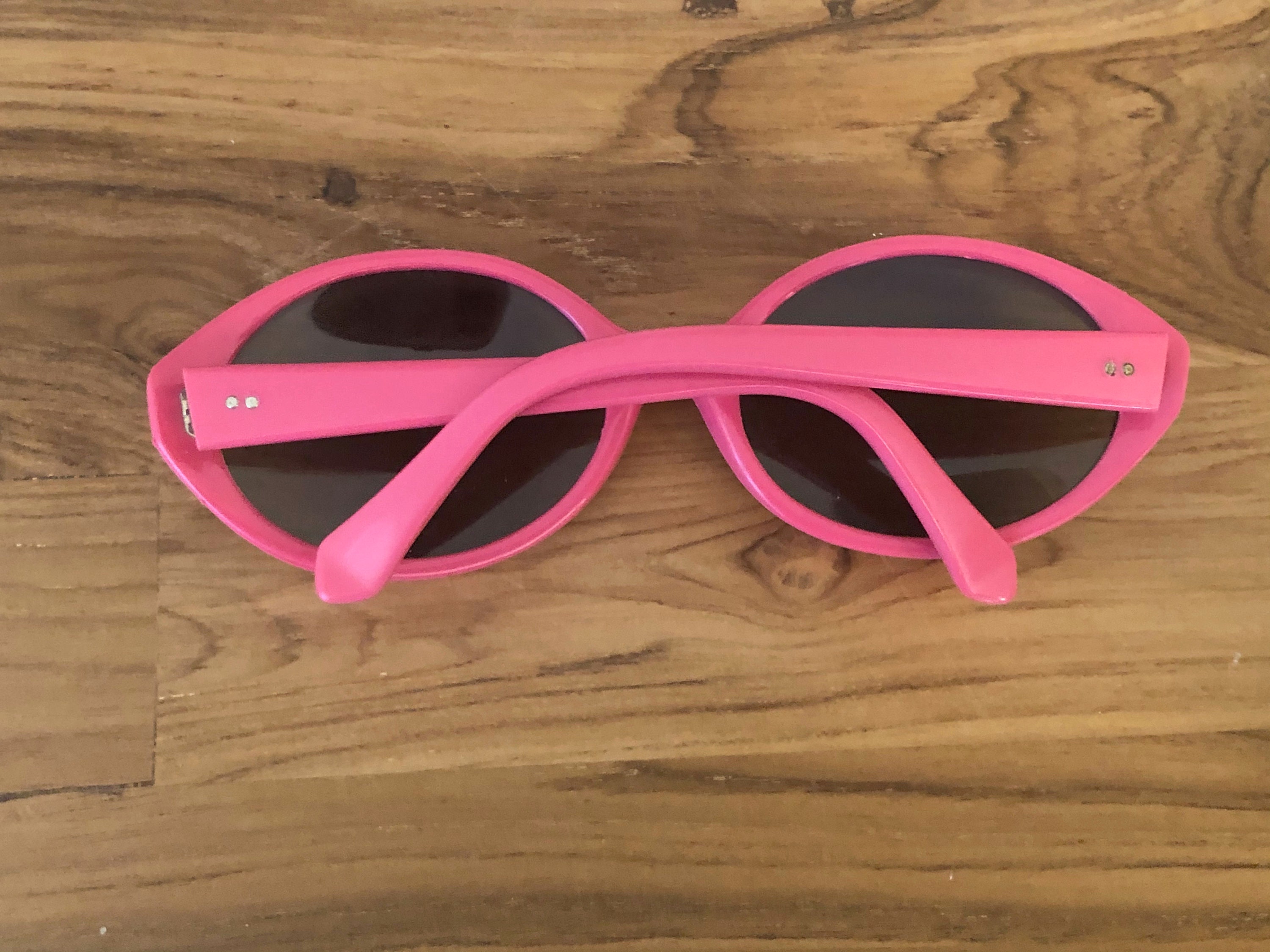 Vintage Hot Pink Sunglasses NOS FRANCE Sunglasses Cartier Saint Honore - S Pink Gradient Sun Lenses main image 3