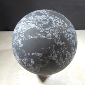 Shungite with Quartz Sphere